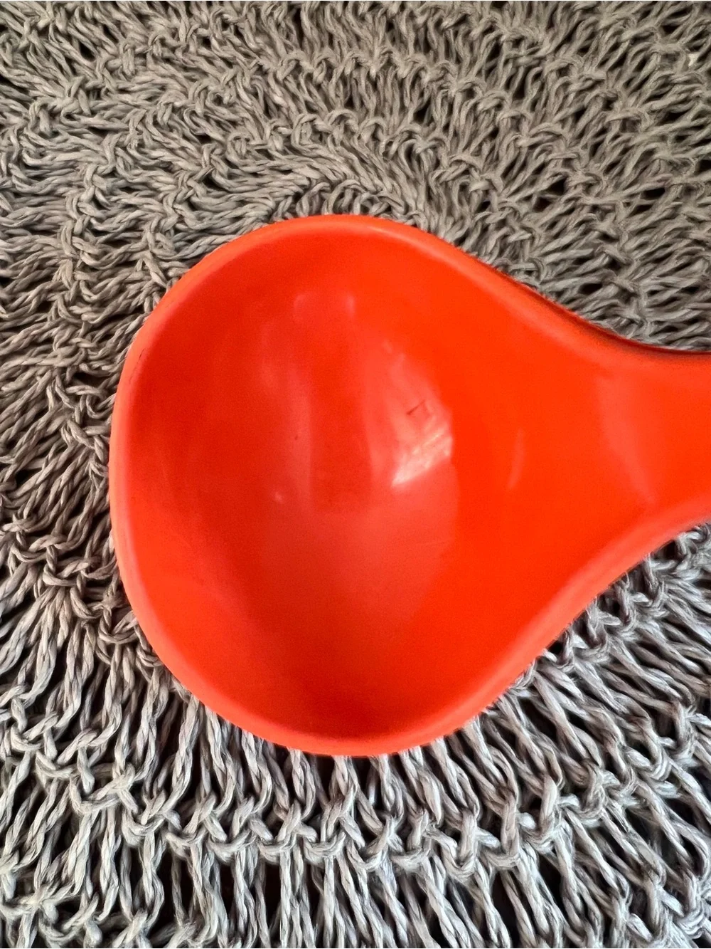 Vintage Foley Orange Nylon kitchen soup serving ladle